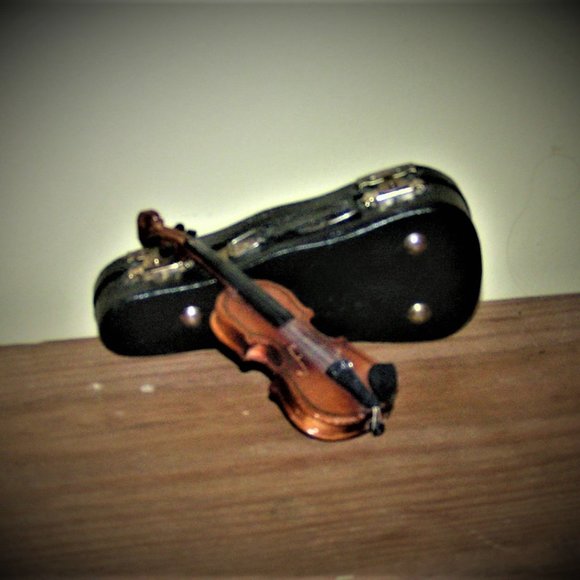 REALISTIC MINITURE VIOLIN AND CASE Host Pick!🎉 - Picture 5 of 12